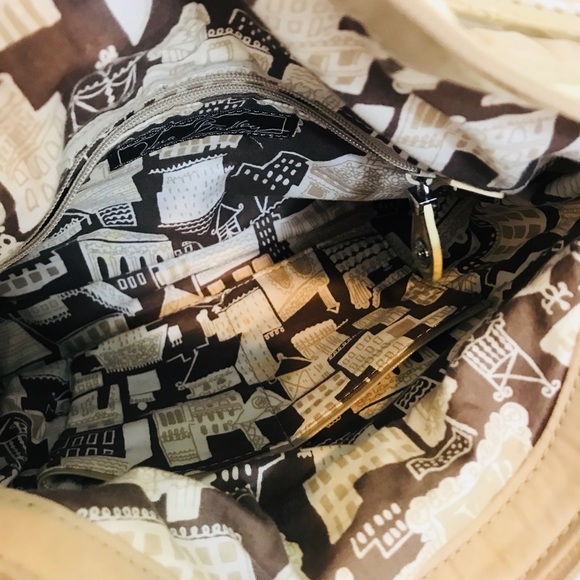 Vera Bradley Petite Hobo Solid Color Quilted Tan - Picture 8 of 8